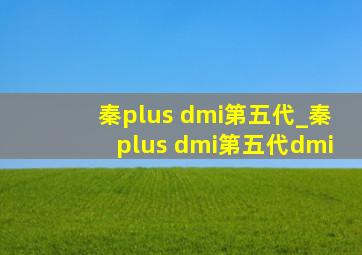 秦plus dmi第五代_秦plus dmi第五代dmi